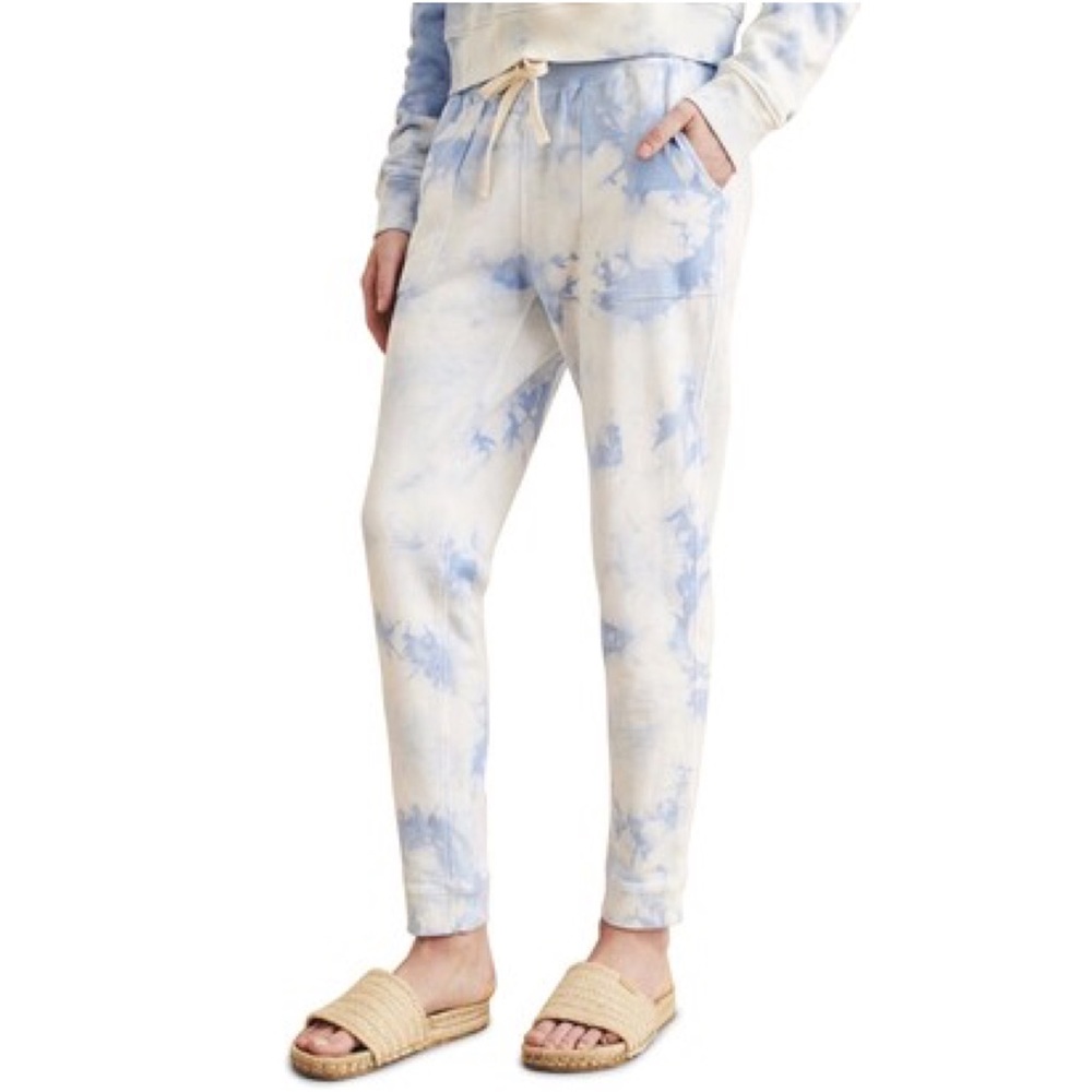 Faherty Womens Bells Blue Tie Dye Jogger Pants Size XS